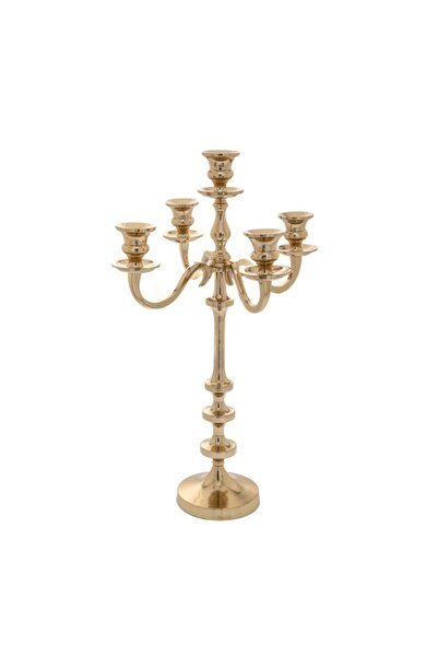 Iliadis Alexandros Sfesnic metalic auriu cu 5 brate 30 cm x 48 cm