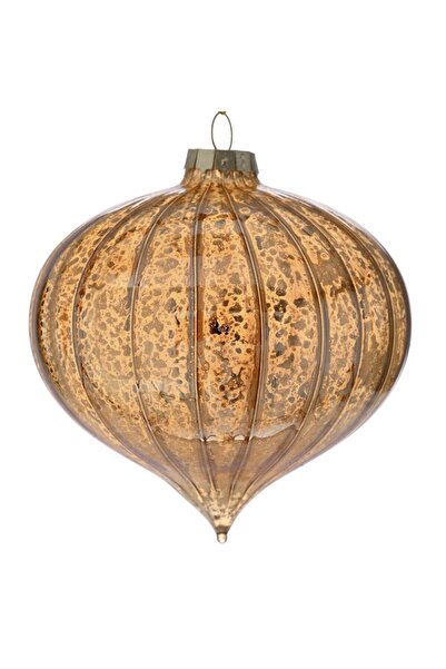 Iliadis Alexandros Set 4 globuri din sticla 10 cm Gold Tear