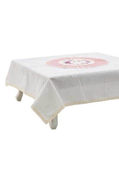 inart Fata de masa Pink White Pearl 120x120