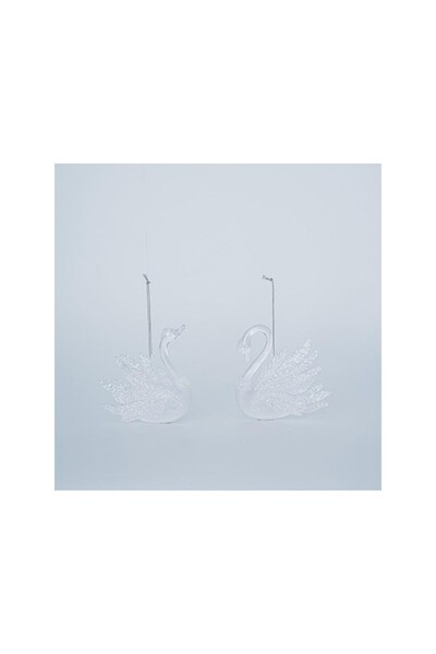 Romantic Home Set 2 ornamente brad Lebada 9 cm x 10 cm