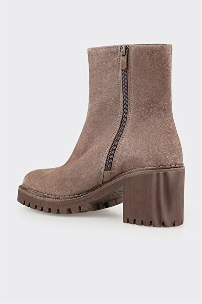 Elle Shoes Kahve Deri Kadın Günlük Bot