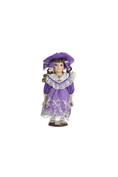 inart Papusa din ceramica Purple 14 cm x 30 cm