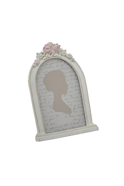 inart White Pink Resin Photo Frame 13 cm x 18 cm