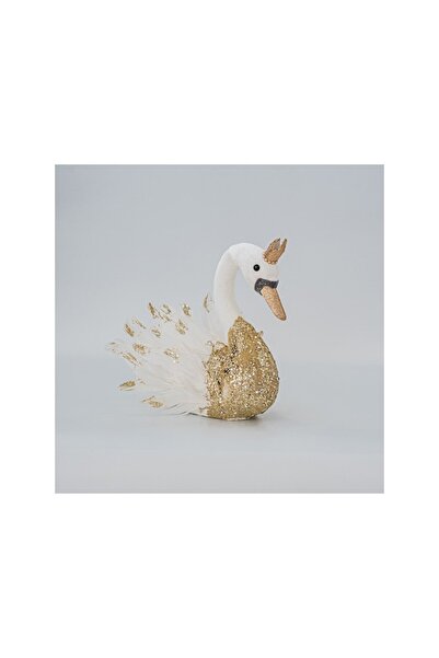 Romantic Home Lebada decor White Gold 27 cm x 22 cm x 28 cm