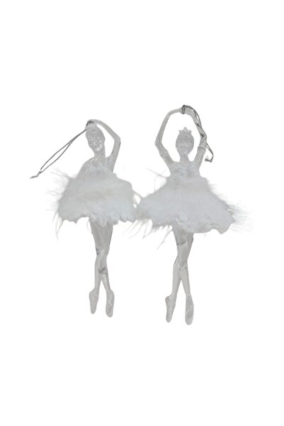 Romantic Home Σετ 2 διακοσμητικών φιγούρων μπαλαρίνας 17 εκ.