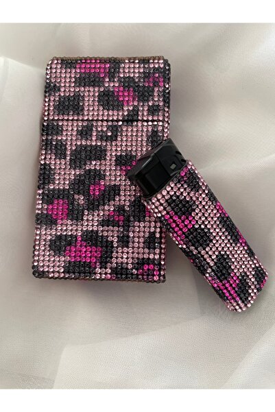 Zey Desing FUŞYA LEOPAR SLENDER MIDNIGHT KUTUSU TAKIMI