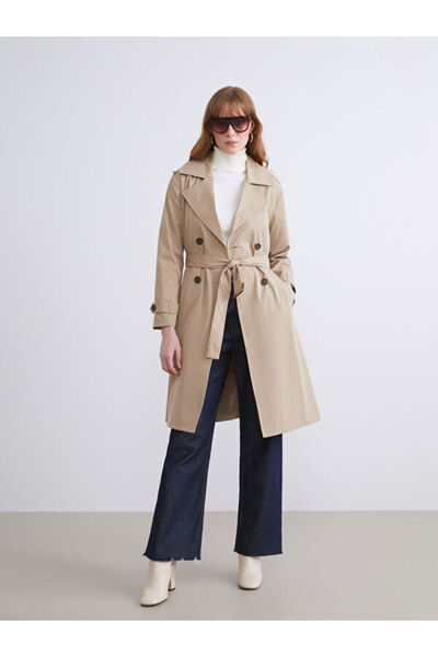 LC Waikiki Double Breasted Collar Women's Trench Coat