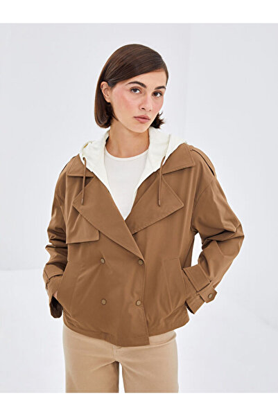 LC Waikiki Hooded Women's Trench Coat