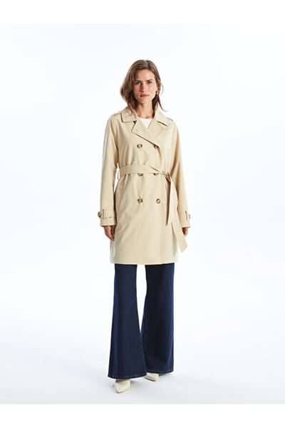 LC Waikiki Jacket Collar Women's Trench Coat