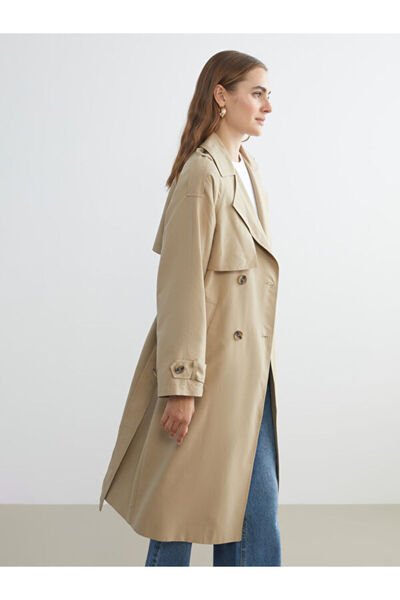 LC Waikiki Jacket Collar Women's Trench Coat