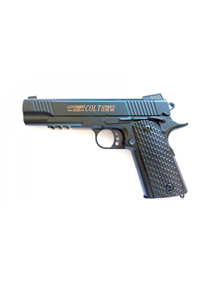 Lulu Metallic Airsoft Pistol K35, Black, 6mm, 200 Professional BBs