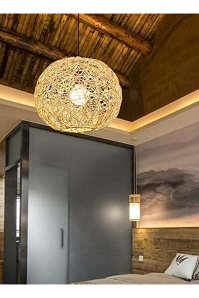 GENERAL Hi Star Modern Hanging Bamboo Pendant Chandelier, Chinese Antique Style