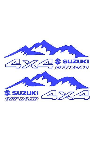 Oracal 651 Set Stickere Off Road, SUZUKI 4x4, 40 cm x 14 cm, albastru