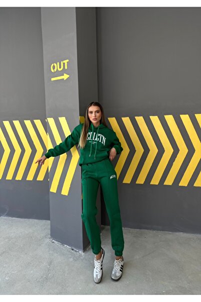 ANATOLIATEKSTILE Trening damă “MCILCTN” – hanorac cu glugă și pantaloni sport