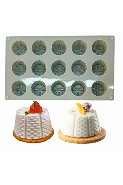 Dharst Silicone mold with 15 cavities - Basket