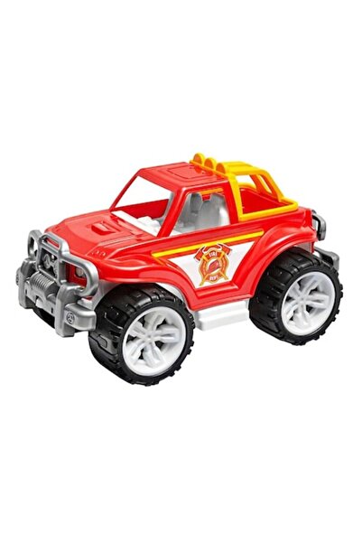 Technok Toys FIRE DEPT Jeep Fire Truck Toy, 33 cm, 3+ years, Red