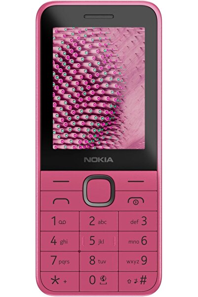 Nokia 225 (2024) Dual-SIM 128MB ROM + 64MB RAM Factory Unlocked 4G/LTE Cellphone (Pink)