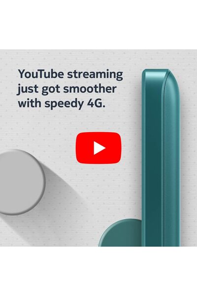 Nokia 6300 4G unlocked phone, dual SIM, Wi-Fi hotspot, social networking apps, (sky green)