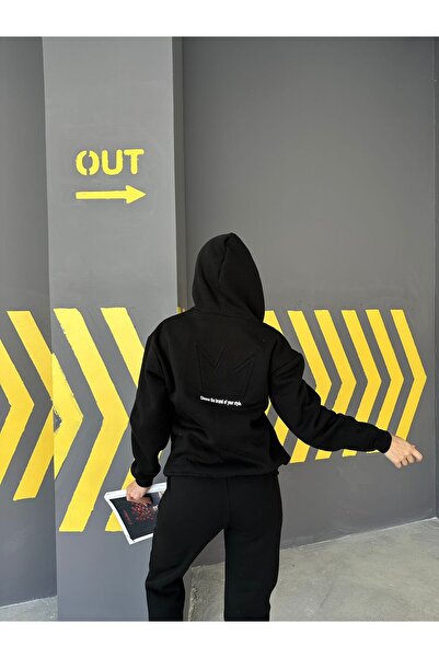 ANATOLIATEKSTILE 👑 Women's cotton tracksuit - Hooded & sweatpants with embroidered logo 👟