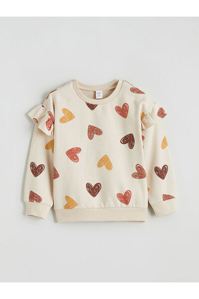 LC Waikiki Crew Neck Girl's Sweatshirt and Tights