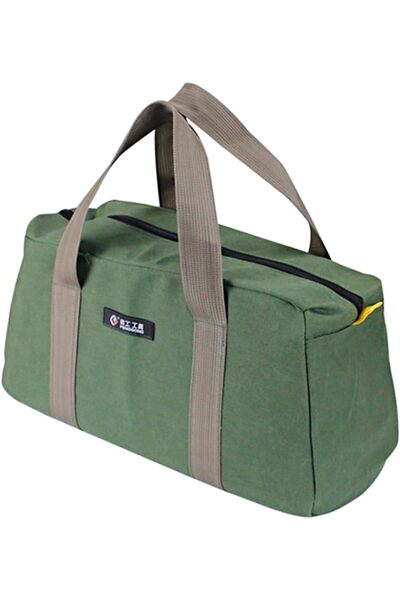 Morelian حقيبة أدوات سميكة مقاومة للتآكل 45 سم، سعة تخزين كبيرة محمولة، لون أخضر عسكري