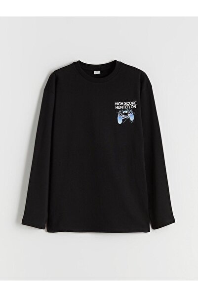 LC Waikiki LCW Kids Μαύρο Ποδηλατικό Αγόρι Παιδικό T-Shirt