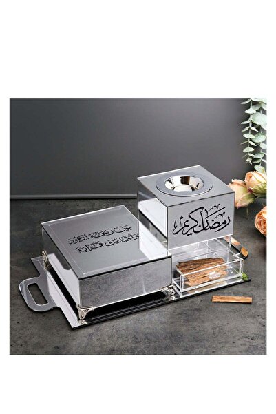 Story of candle A decorative incense burner with an incense box and tray, bea...