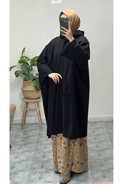 Lady Hilye Meryem Kaşe Panço /Sabit kapişon