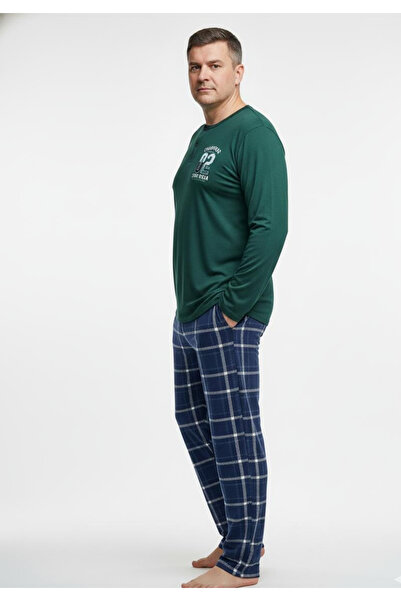 embody Long pyjama trous trousers, pockets on trousers 205 green