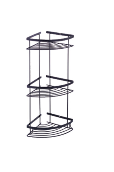 MK YAPI Suport pentru șampon MK TRIANGLE CORNER 18x18 cm NEGRU