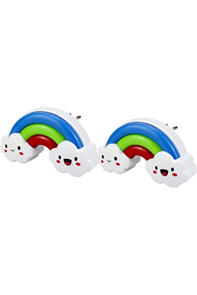 Annmore Rainbow Plug-in Night Light for Kids, Pack of 2 LED Twilight Sensor M...