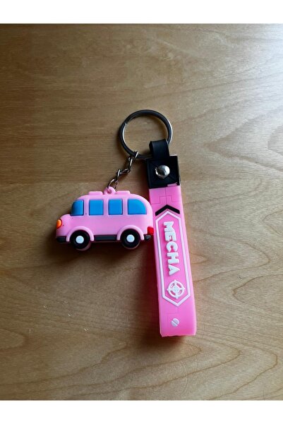 ŞEN AKSESUAR Colorful Cute Cars School and Bag Accessory 3D Keychain