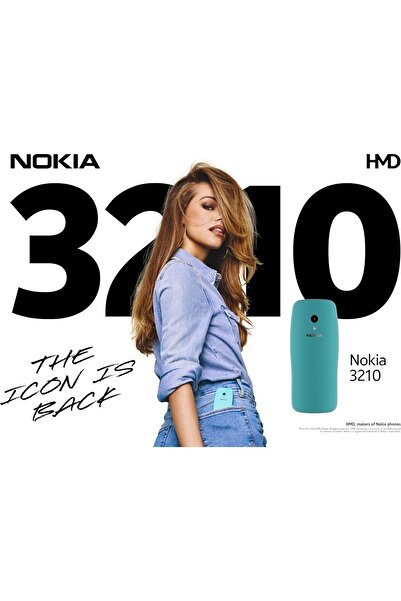 Nokia 3210 Dual SIM 128MB ROM + 64MB RAM Factory Unlocked 4G/LTE (Grunge Black)