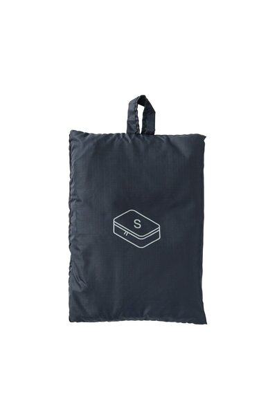 Muji حافظة نايلون معاد تدويرها، عرض 20 سم × عمق 26 سم × ارتفاع 10 سم، صغير، أسود