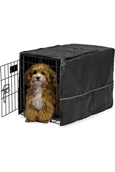 MidWest Homes for Pets Crate Cover, Privacy, 22-Inch CVR-22, Fabric, Black