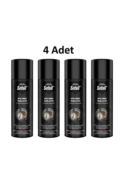 Selsil Sıvı Gres Yağlama Spreyi 500ml 4 Adet