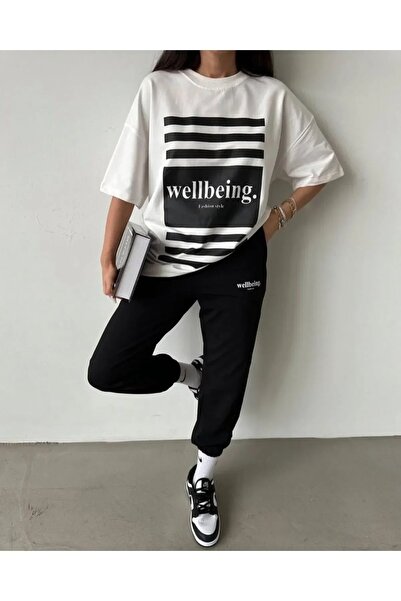 LUSHN Plus Size Women's Summer Wellbeing Fashion Style Printed Crew Neck T-sh...