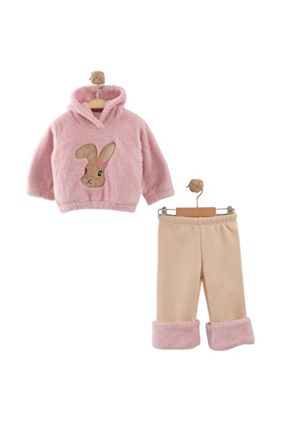 Buqete Rabbit Embroidered Welsoft Girls' Set