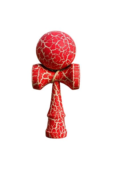 MACVI ® Professional Wooden Kendama, CRACK Model, 18 cm, Red/White