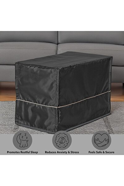 MidWest Homes for Pets Crate Cover, Privacy, 22-Inch CVR-22, Fabric, Black