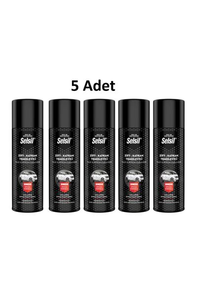 Selsil Zift Katran Temizleyici Sprey 200 Ml 5 Adet