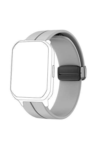 Blueshaweu Silicone strap 16mm, soft, adjustable magnetic, compatible with H97 Pro / H39R / H39 Plus - Gray
