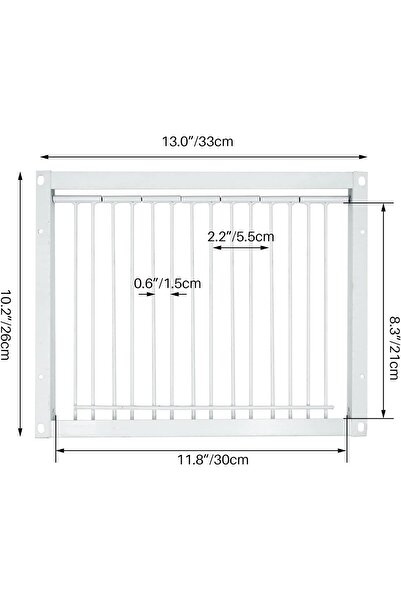 genernic Pigeon Cage Door 11.8in (30cm) T-shaped One-way Iron Wire Trap Entrance for Birds and Pigeons - Sesy