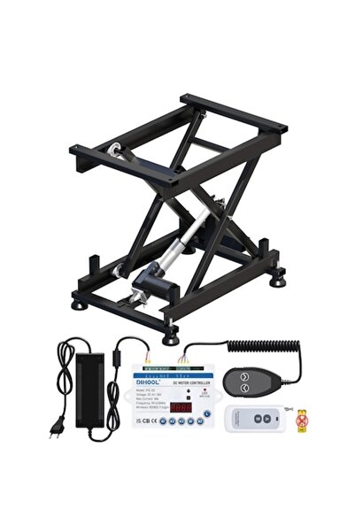 DIHOOL Electric lifting table DHLCT, 120 kg capacity, adjustable height 210-580 mm, black