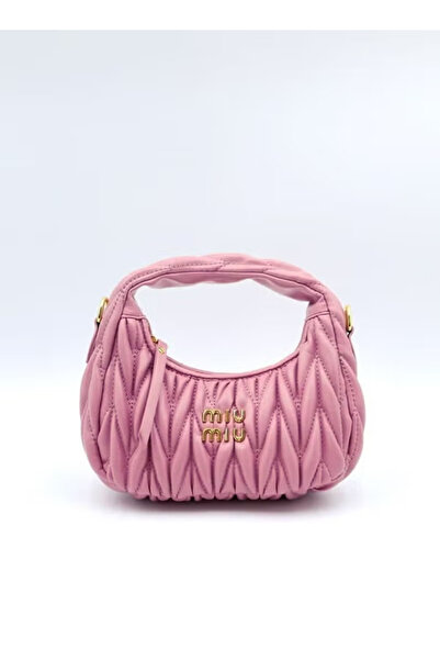 Miu Wander nappa leather hobo Shoulder Bag