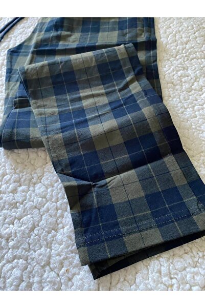 DÜVEN Unisex 100% Cotton Non-Pilling Quality Fabric Seasonal Pajama Bottoms, Oliv Men's Sweatpants