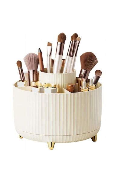 Leexo Organizator cosmetic Axroad Mall, rotativ la 360°, cu 5 compartimente, ...