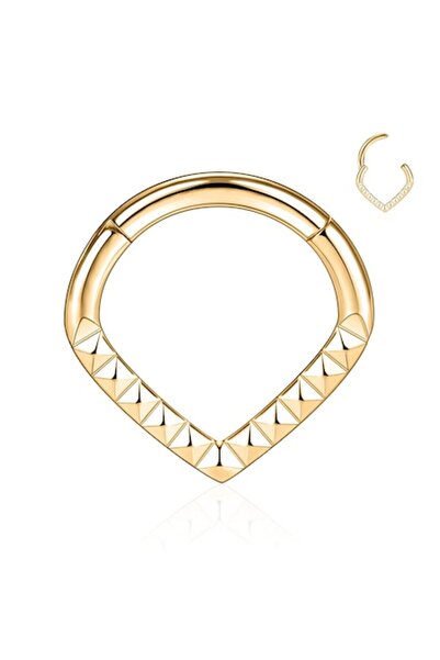 Zaky Inel septal AROWRO, inel segmentat cu balamale, oțel chirurgical 316L, a...