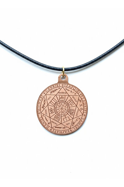 Güney Takı Store Seven Archangels Protection Seal Copper Pendant