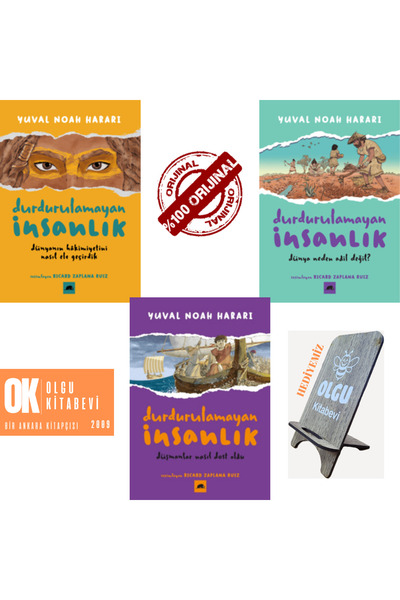 Kolektif Kitap Durdurulamayan İnsanlık / 3 kitap set - Yuval Noah Harari ( TELEFON TUTUCU HEDİYE)